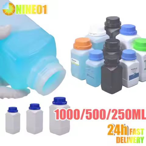 250ML/500ML/1L Empty Plastic Bottles HDPE Bottle Liquid Chemical Reagents Container Cosmetic Food Gr