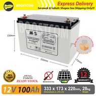 MSB 12V 100 Ah 100Ah SLA  Suitable for Solar UPS Backup MS 12-100 MS12-100 ULTRA
