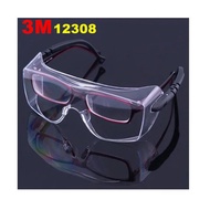 3M 12308 Anti Fog Protective Goggles Safety Eyes Suitable For Wear Glasses Or Wear Nearsighted Glass