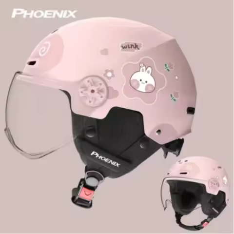 Child Helmet Cute Cartoon Kids Helmet Summer Bike Helmet Children Helmet with Removable Scarf Capace