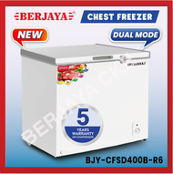 Berjaya Premium 330L Dual dada Chiller & Freezer BJY-CFSD400B-R6 (putih) waranti pemampat 5 tahun