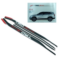 สติ๊กเกอร์ Sticker TRD Sportivo Black ดำ ติดข้างประตู 2 ชิ้น ติด fortuner สติ๊กเกอร์อย่างดี ไม่ทำลาย