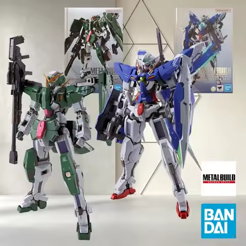 Bandai METAL BUILD GN-001&GN-002 Twin Devise Gundam Finished Diecast Alloy Collectible For 00 Fans D