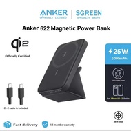 Bank Anker Power 622 Magnetic Battery (Maggo) 5000Mah Foldable Magnetic Wireless Portable Charger (