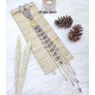 ARAFA STORE -  Bros Dagu Hijab Model Terbaru 2023 Jurai Panjang Mewah Jilbab Juntai Panjang  Kristal