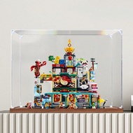 Lego Storage Box Acrylic Display Case For 80036 The City of Lanterns Popmart Labubu Figure Collectio