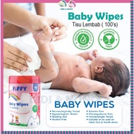 FIFFY ULTRA SOFT BABY WIPES ( 100's) Wet Tissue Baby Wipes Tisu Basah Tisu Lembab Bayi
