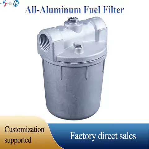 1/4" 3/8" 1/2" 3/4" 1" Diesel Oil Filter for Oil Burner 25L/H Boilers Aluminum Cup Filter Bottle For