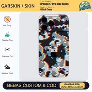 Vinyl Skin iphone 17 Pro Max Glitch Camo Anti Scratch Protector Case | By Fusion | Code - HIZ4