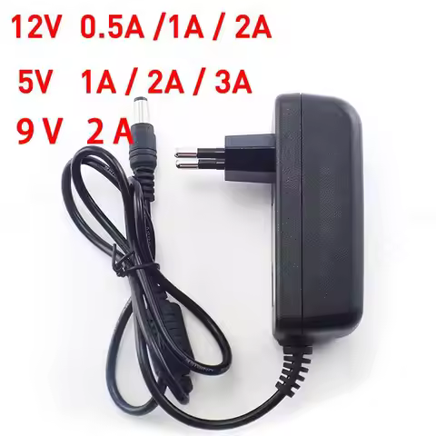 AC 100-240V to DC 5V 12V 9V 1A 2A 3A 0.5A Power Adapter Supply Converter charger 5.5mm x 2.1 2.5mm f
