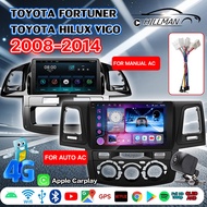 AO จอแอนดรอย จอแอนดรอยด์ติดรถยนต์ จอIPSแท้ Android 14.0 จอติดรถยนต์จอแอนดรอยด์ 9นิ้ว และ ปลั๊กตรงรุ่