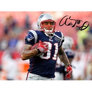 NFL New England Patriot Aaron Hernandez Signature Photo