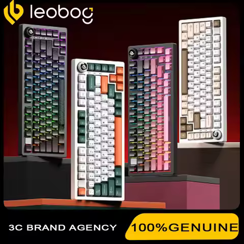 LEOBOG Hi75C Mechanical Keyboard Kit Aluminium Tri Mode Wired Alloy RGB Customized Keyboard Hi75C wi
