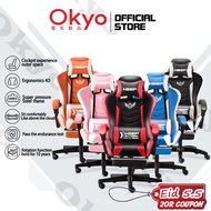 Gaming Chair Racing Chair Ergonomic Backrest&Height Adjustment Chair 360° Swivel  With Footrest電競椅