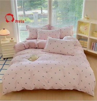 High Quality Cotton Cadar 2100TC HQ Cotton 7in1 Comforter set Getah KeLiling Bedsheet tinggi 16inci