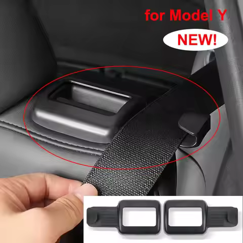Rear Seat Belt Limiters For Tesla Model Y HW4.0 2020-2024 Fixed Seat Belts Guide Limiter Backseat Se