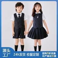 CHECKED UNIFORM FOR KIDS WITH BOW AND TIE