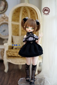 ชุดเสื้อผ้าผู้หญิงรุ่น Bear Sister 4 ชิ้น Lace Cute Sweet Cool Dress Set แบรนด์ Meow House BJD Doll 