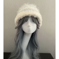 HANDMADE BEANIE/FURRY BEANIE/FURY HAT BEANIE/CUTE BEANIE HAT KOREAN BEANIE HAT CUTE/CUTE BEANIE HAT/