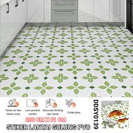 Stiker Lantai Kamar Mandi Tahan Air PVC Stiker Perekat Diri Wallpaper Dinding Dekorasi  Menebal 2m