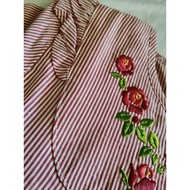 Kiko Blouse Budak Perempuan Bunga Sulam | Kiko Girls Blouse