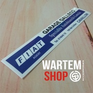 Long FIAT Outer Patch DEALER Sticker