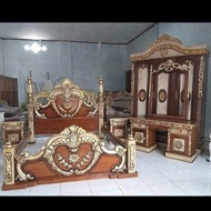 kamar set jati mewah jepara / kamarset ukir jati cinta