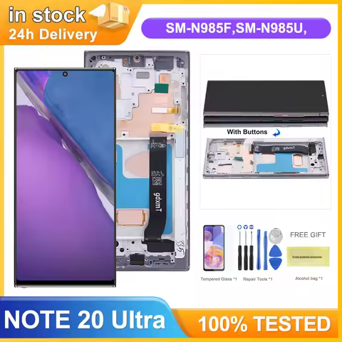 TFT for Samsung Galaxy Note 20 Ultra N986B Lcd Display Touch Screen Digitizer with Frame for Samsung