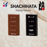 Shachihata Connect Stamp nototo join Daily Log Black PEL-JA2/H, Speech Bubble Brown PEL-JB1/H, Sched