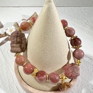 阿拉善 腮紅 乾估玫瑰 手珠 手鍊 串珠 女財神扎基拉姆同款訂製