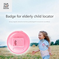 GPS Elderly and Children Locator GPS Anti Lost Phone Riot Sticker Button Removal Badge ISOON Tracker