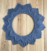 PEMBUNGKUS CERMIN SUDAH PLUS CERMIN macrame cermin/ mirror macrame CASANDRA