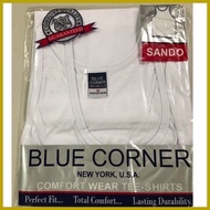 ✹ ∆ ↂ Blue corner sando for men white