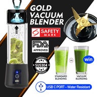 【LOCAL STOCK】 (Krafter) Gold Vacuum Blender /Portable blender / Juicer / Blender for smoothie/ Fruit Juice / Baby Food /Baby Puree Mixer / mother day gift /  ★ 24h~48h dispatch