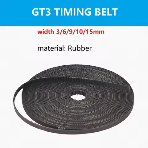 3GT 3MGT Open Synchronous Timing Belt GT3 Width 3mm 6mm 9mm 10mm 15mm Rubber 3GT-3/3GT-6/3GT-9/3GT-1