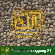 GREEN BEAN ROBUSTA TEMANGGUNG /BIJI KOPI /KOPI MENTAH GRADE 1 -1 KG