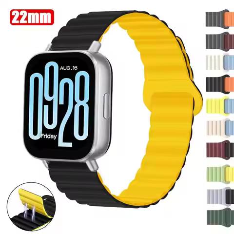 For Redmi Watch 5 Active/3 Active Silicone Magnetic Sports Strap Bracelet For Xiaomi Redmi Watch 5 L