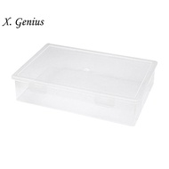 Plastic File Organizer Transparent Square Storage Box A4 Storage Box File Storage Box