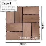 ⭐SG GREATHELP⭐ Outdoor Decking Tiles Wooden Balcony Flooring Artificial Grass Stone Decking Real Peb