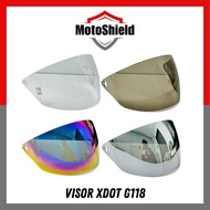 Visor Helmet XDOT G118 100% Original High Quality Color Clear Silver Tinted