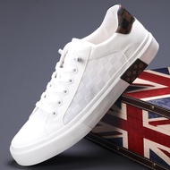 G5 CONXEGN Men's Shoes Summer White Shoes Mesh Breathable Shoes Ultra-Light Thin Canvas Shoes Fashio