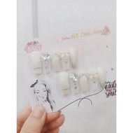 Nails box, Luxurious white designed up Nails