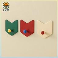 SUERHD 3Pcs/Set Door Hook, Arrow Shape Punch-free Strong Adhesive Hook,  Self-adhesive Dopamine Mult