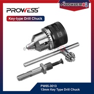 Prowess 1/2" Drill Chuck Adapter Converter with 13mm Adapter Key Set Drill Adapter Kepala Drill Chuc
