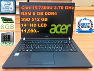 Notebook โน๊ตบุ๊คมือสอง Acer i5/RAM 8GB/SSD 512GB/จอ 14/(สั่งเกมส์ได้)(GTAV/PUBG LITE/PB/HON/ROV/FIFA4/FreeFire/PES/BF4/CS/The Sim 4)ทดสอบแล้วเล่นได้