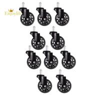 10X Office Chair Caster Wheels Roller Style Castor Wheel Replacement (2.5Inches)