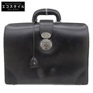 二手慢皮傳統杜勒斯男士公事包/商務公事包，黑色