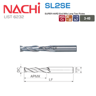 L/N 6232 Endmill 8.0 2F NACHI LONG End Mill HSS 8mm Pahat Cutter Milling