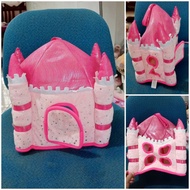 34cm by 26cm pink play castle plush