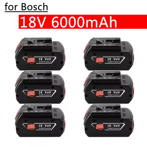 For BOSCH 18V 6AH 5Ah LITHIUM-ION BATTERY GBA 18V 6Ah 18V Professional GBA GSR GSB BAT618 BAT609 w/F